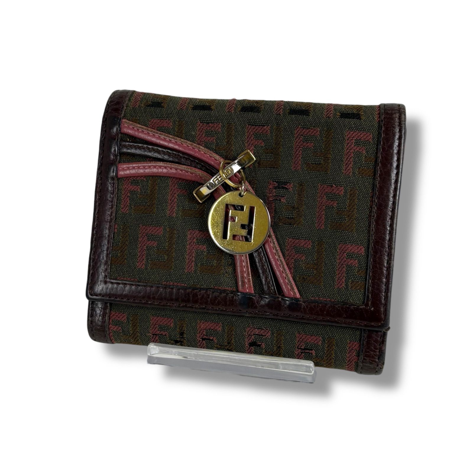 フェンディ FENDI コンパクトウォレット ズッカ柄 ズッキーノ
