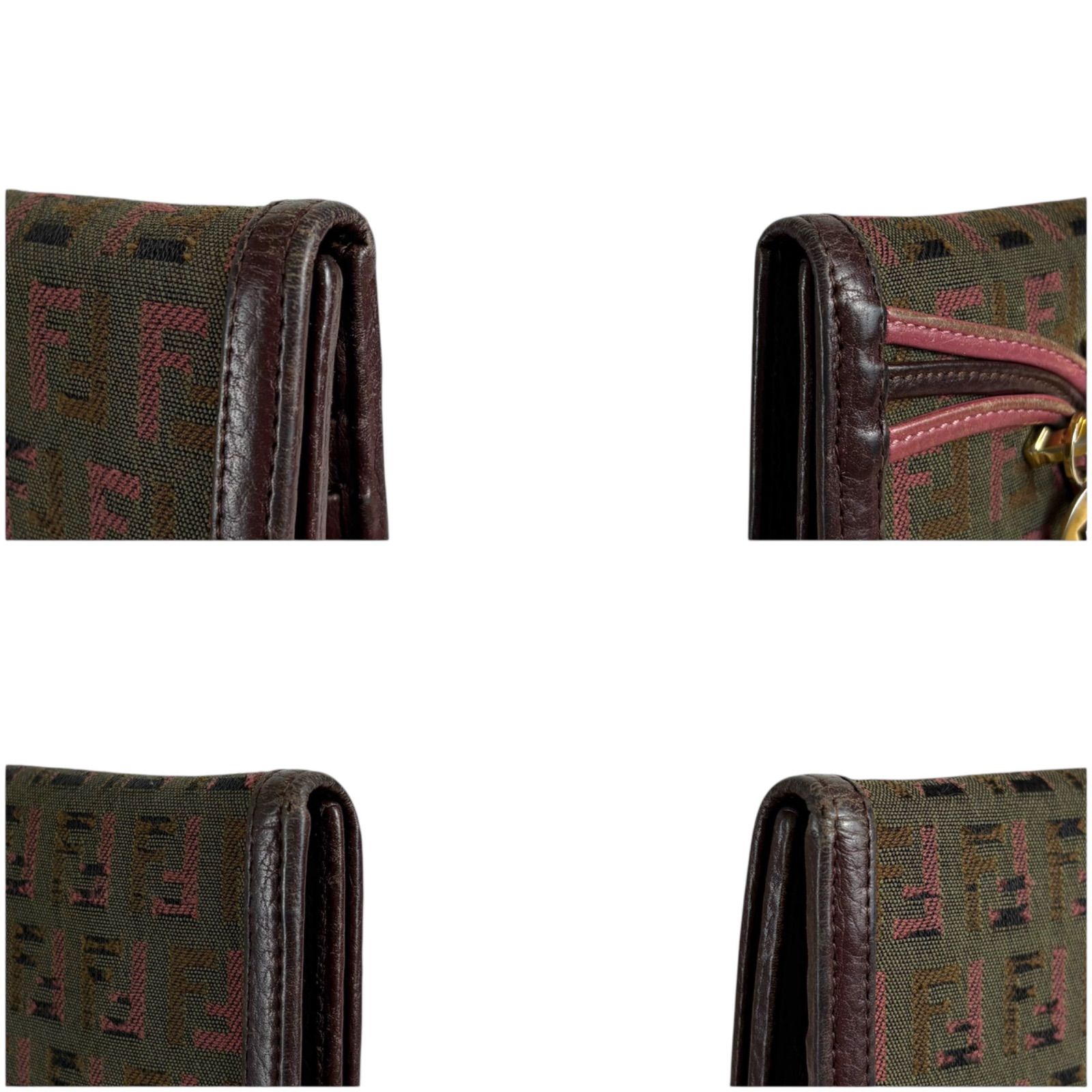 フェンディ FENDI コンパクトウォレット ズッカ柄 ズッキーノ