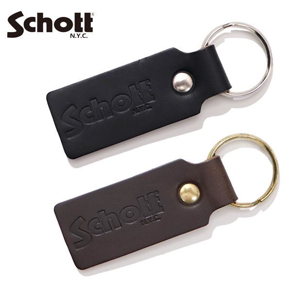 Schott ブラックレザーキーホルダーセット Schott ブラックレザーキーホルダーセット ショット Schott LEATHER