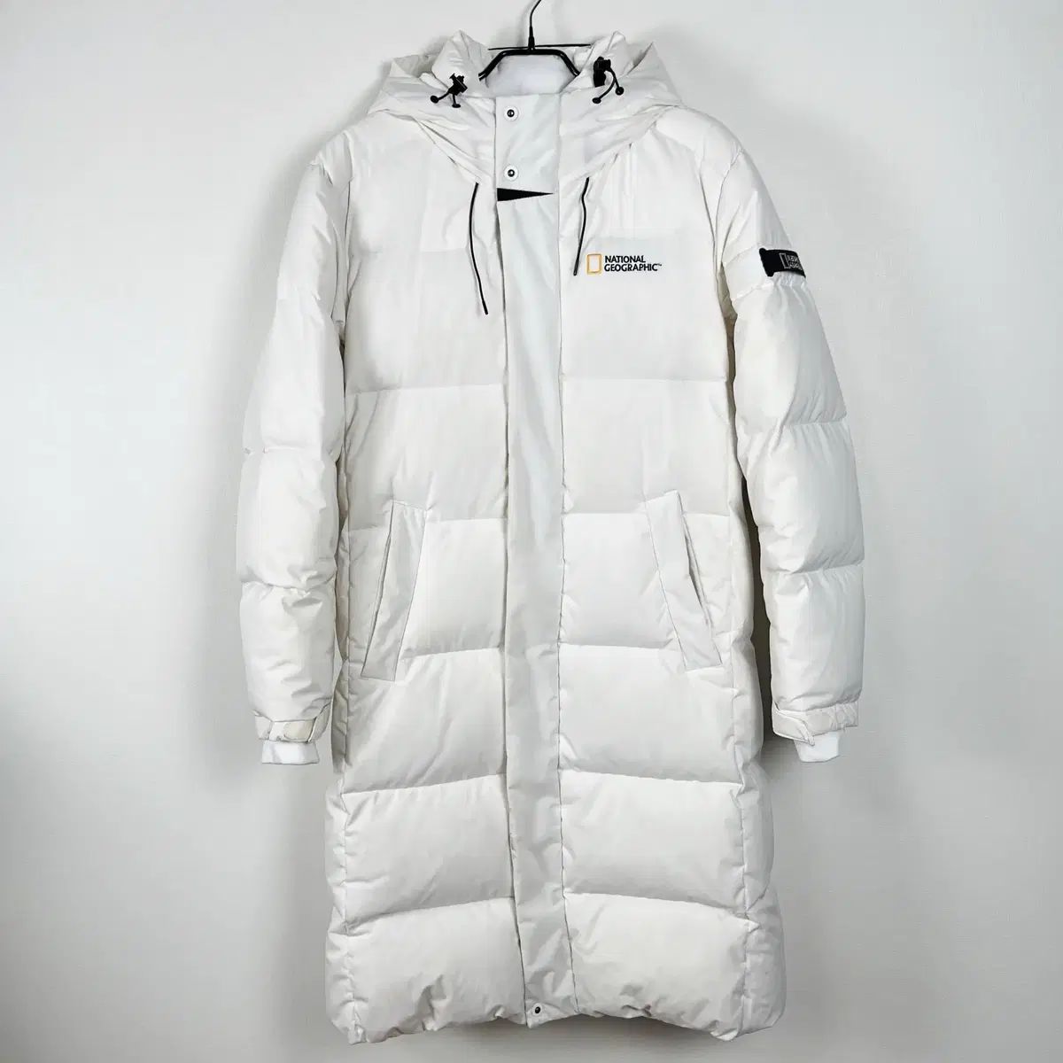 【新品】NATIONAL GEOGRAPHIC ホワイト ダウンジャケット ナショナルジオグラフィック/ダウン ロング アウター メンズ95 M