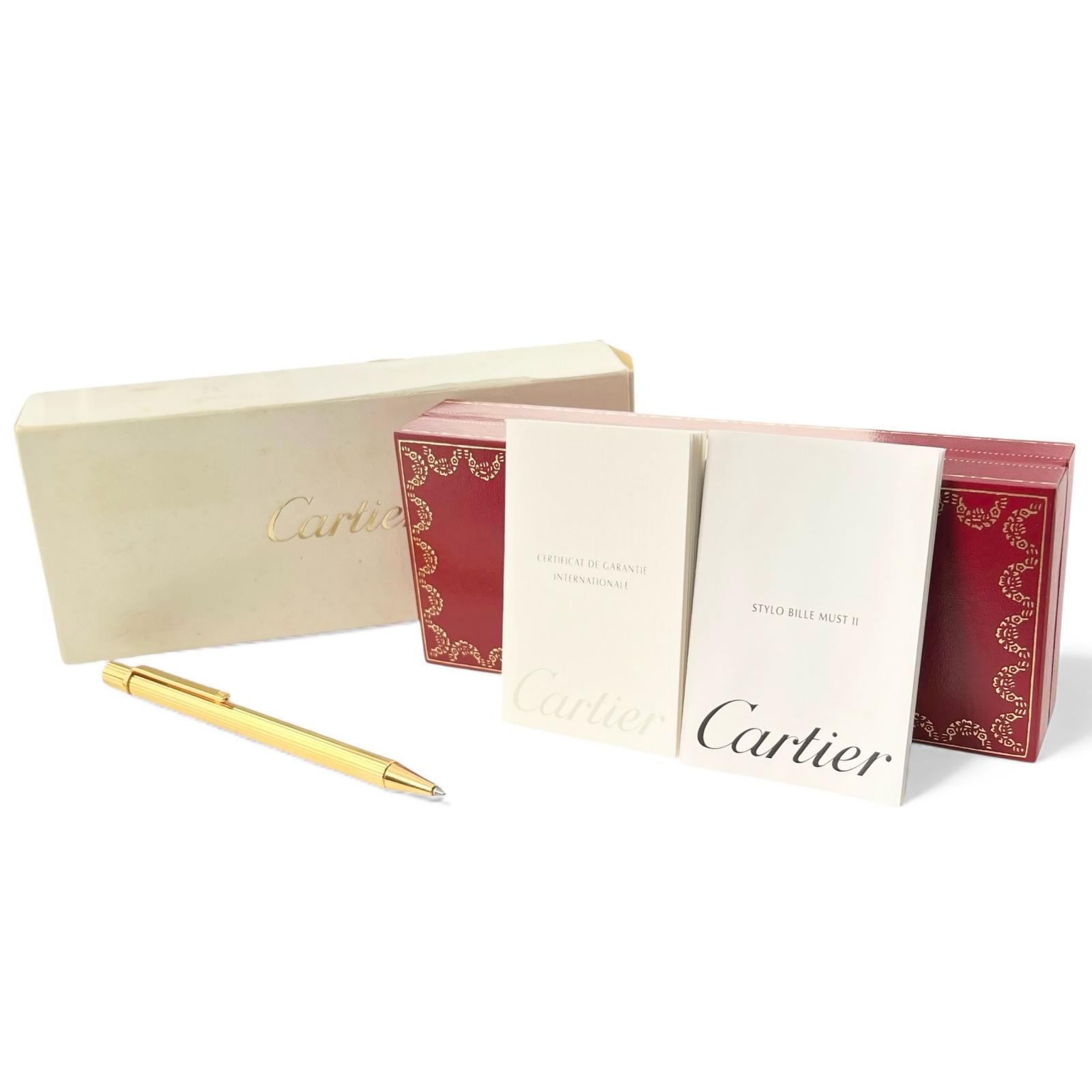 美品△Cartier カルティエ マスト ドゥ カルティエ ストライプ柄