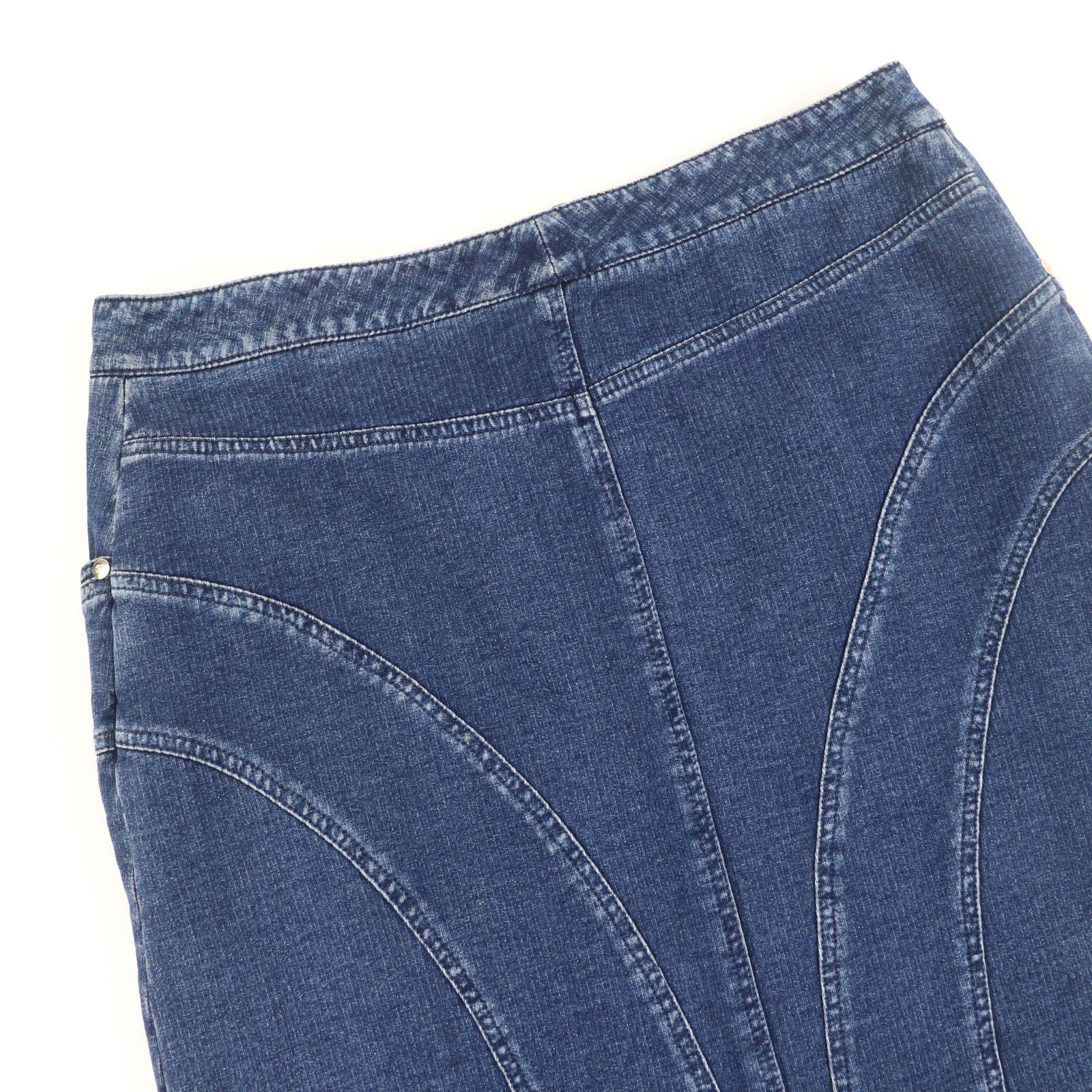 美品☆CHANEL シャネル 07P P30531V20879 コットン ココボタン デニム