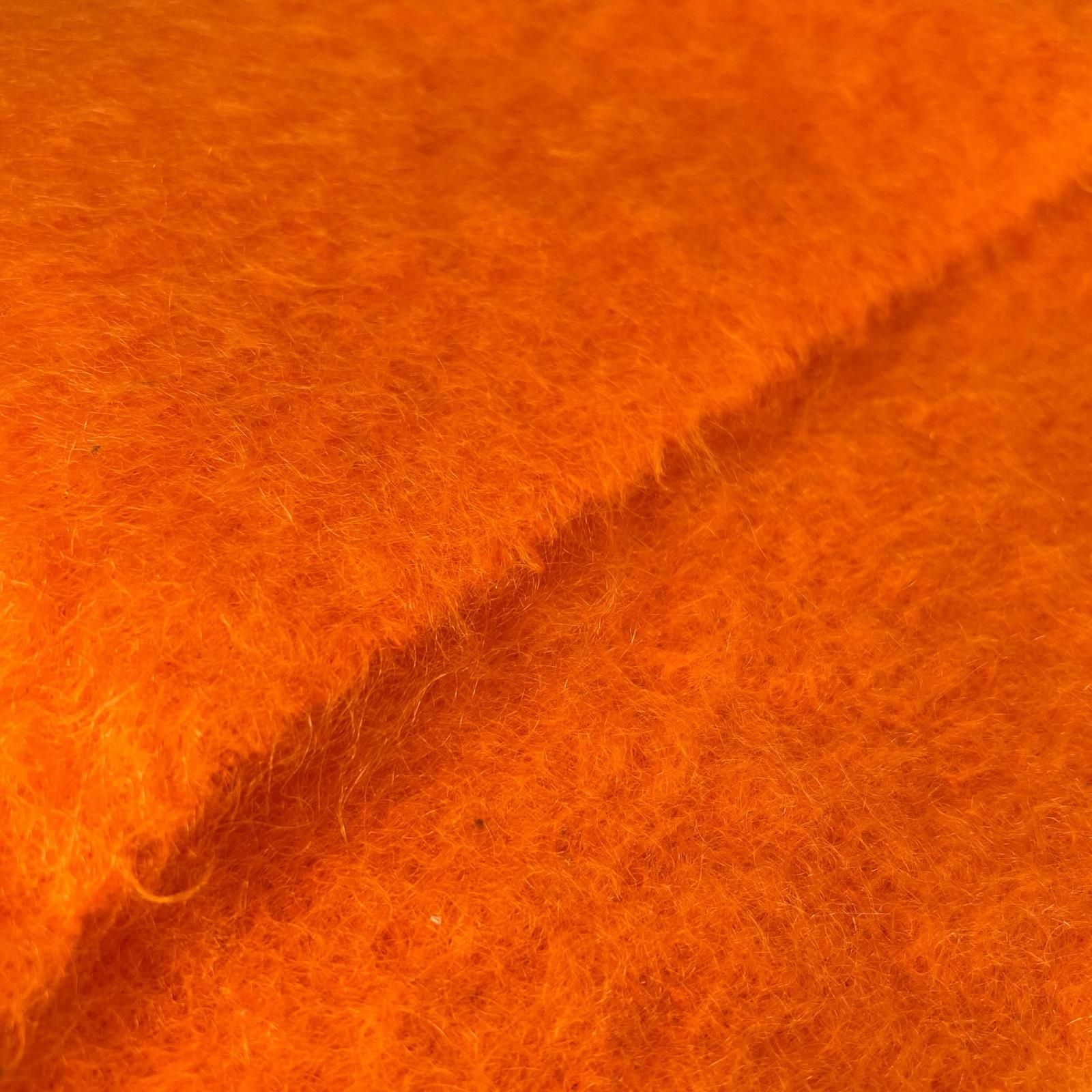 極美品△LOEWE ロエベ モヘア ウール アナグラムレザーパッチ フリンジ