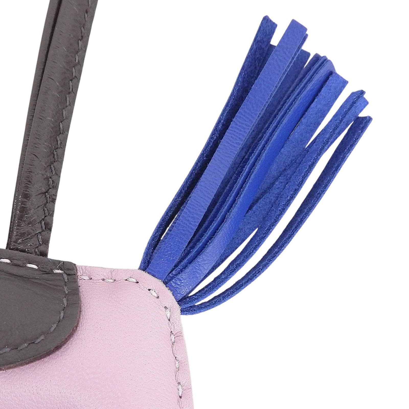 極美品△HERMES エルメス ロデオチャームPM アニョーミロ モーヴ