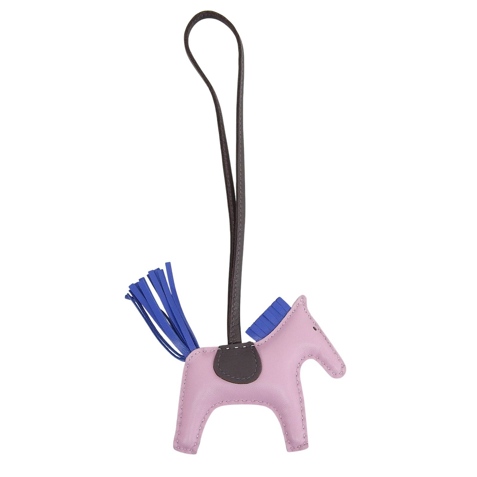 極美品△HERMES エルメス ロデオチャームPM アニョーミロ モーヴ