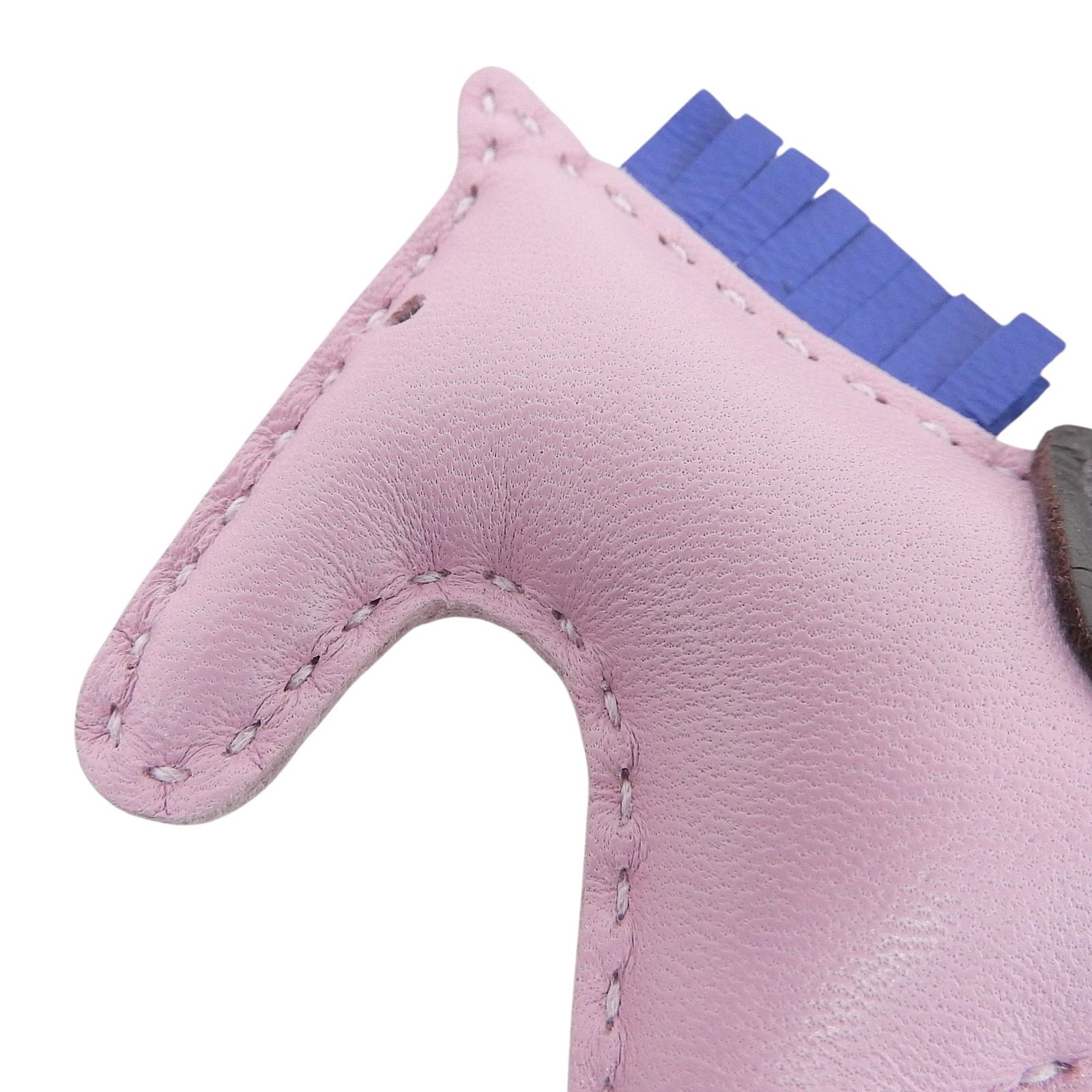 極美品△HERMES エルメス ロデオチャームPM アニョーミロ モーヴ