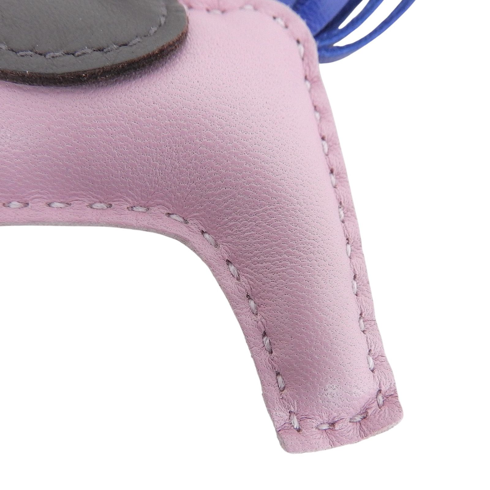 極美品△HERMES エルメス ロデオチャームPM アニョーミロ モーヴ