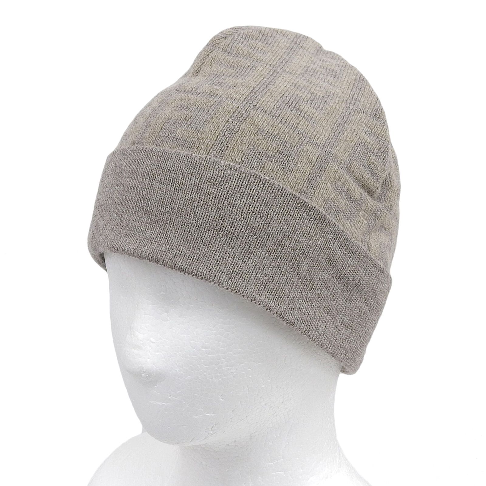 未使用品△FENDI フェンディ ウール カシミヤ混 ズッカ柄 ビーニー