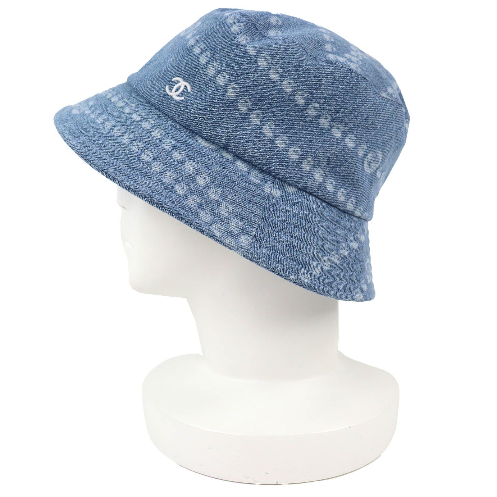 極美品△CHANEL シャネル 25P コットン100％ ココマーク パール