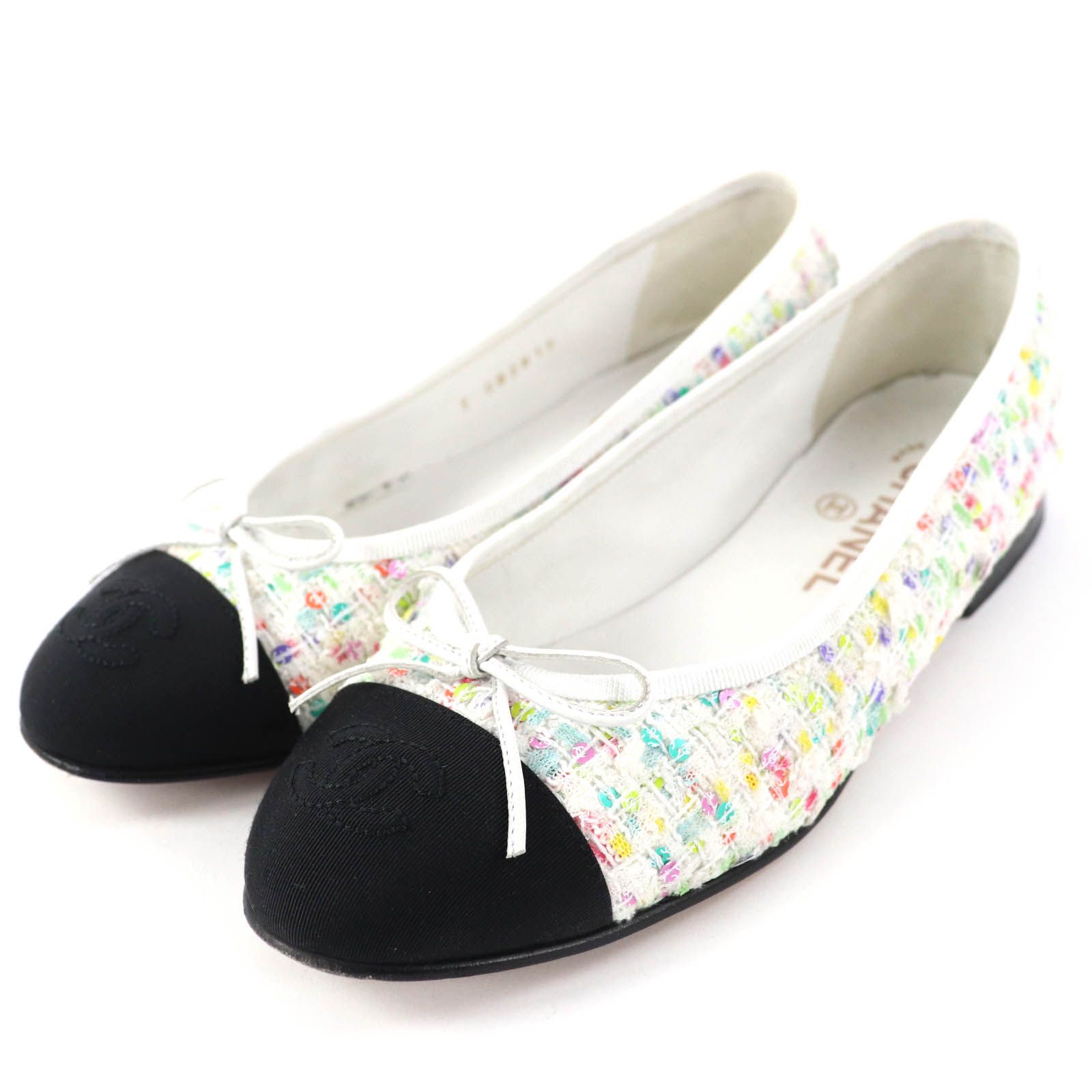 美品◇CHANEL シャネル G02819 ココマーク スパンコール付き リボン