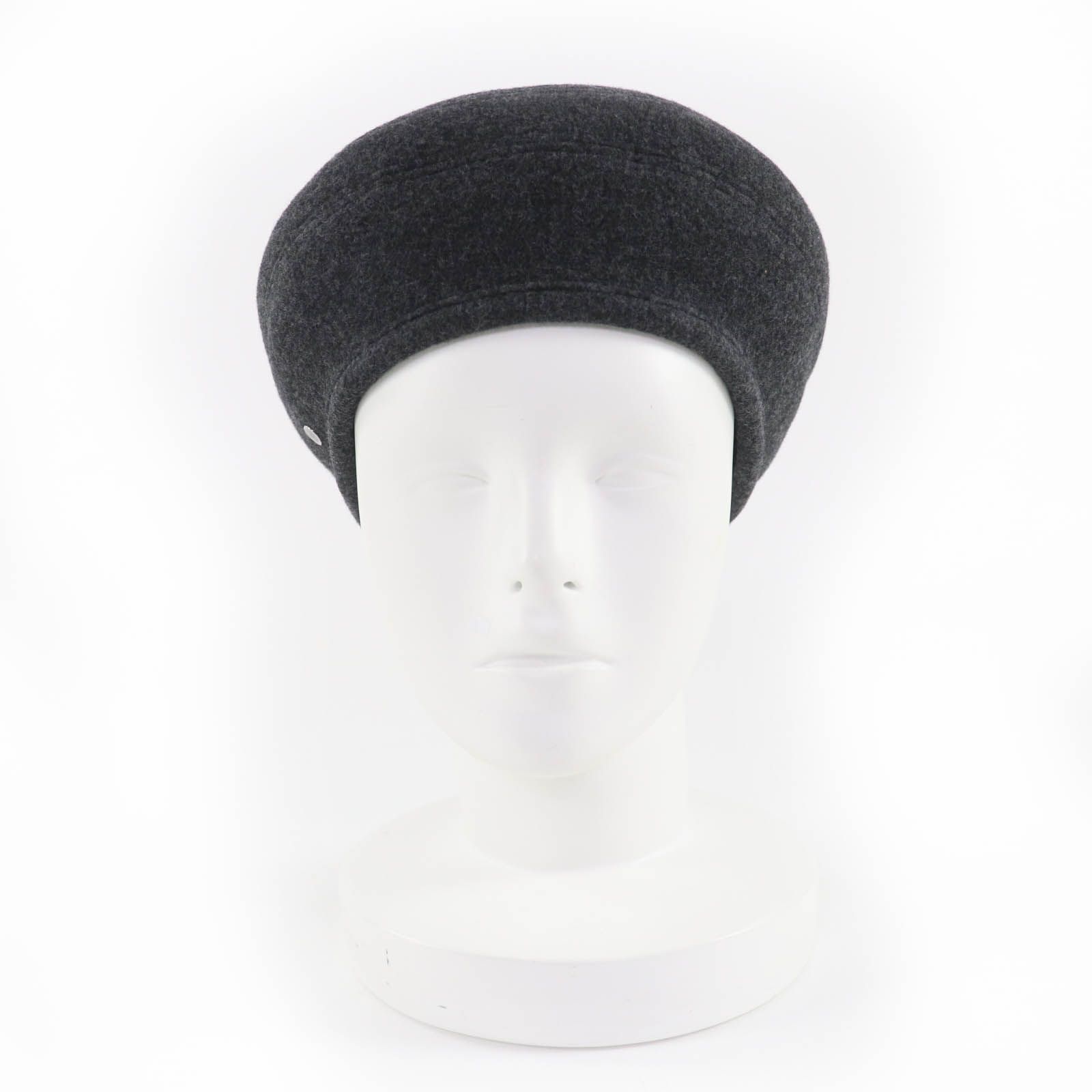 HERMES エルメス サントノーレ ベレー帽 ブラック カシミア HERMES エルメス サントノーレ ベレー帽 ブラック カシミア HERMES