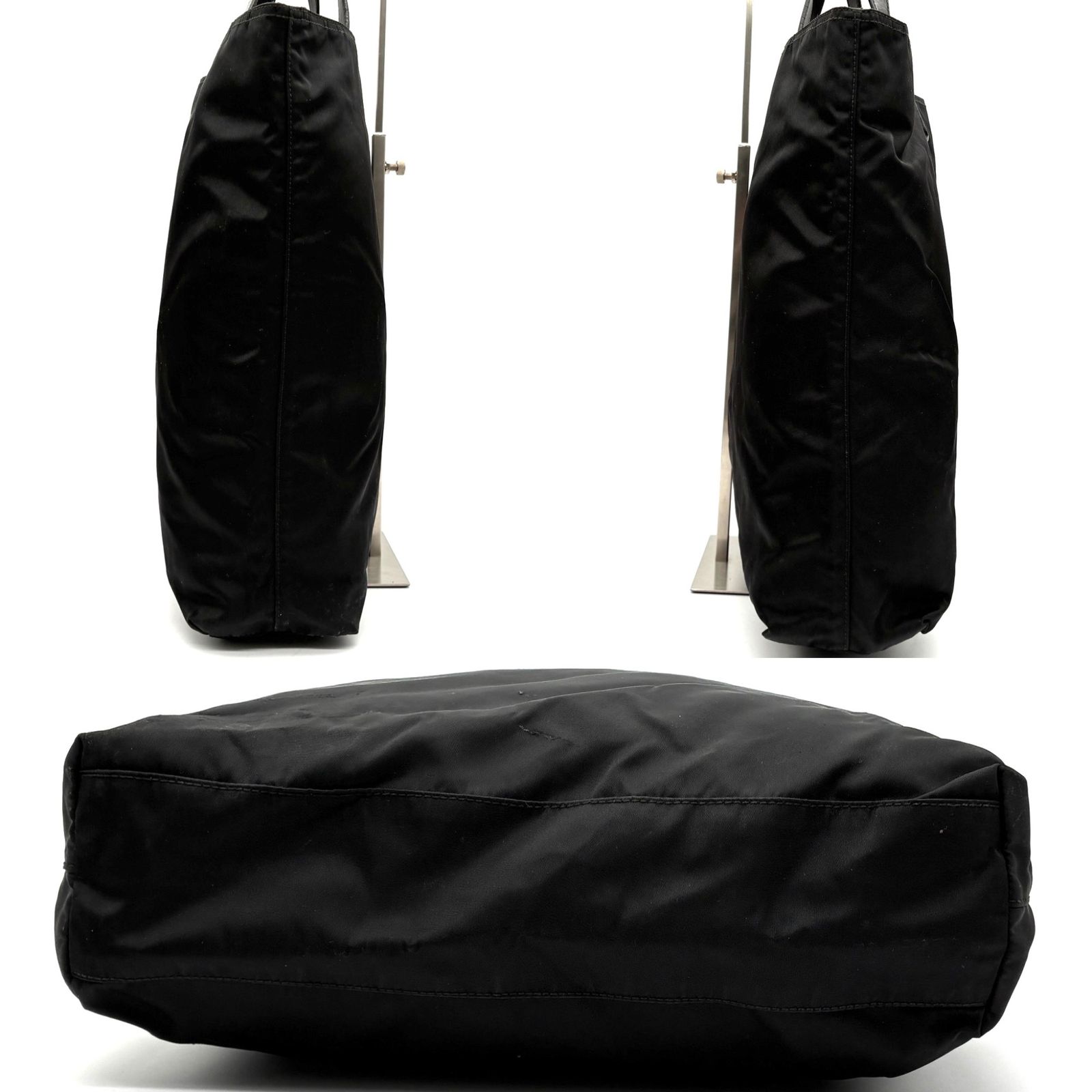 美品 PRADA プラダ トートバッグ テスートナイロン レザー 三角ロゴ