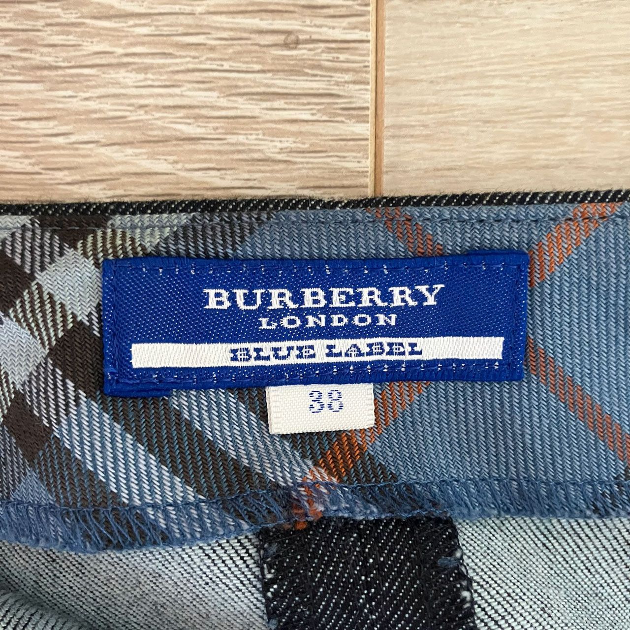BURBERRY・バーバリーブルーレーベル・デニムスカート・ノバチェック
