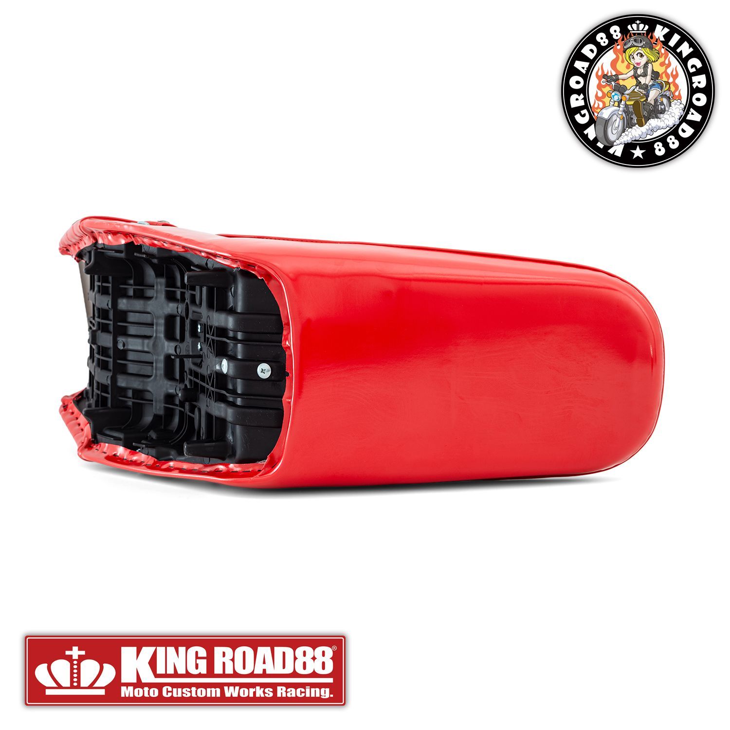 ヤマハ XJR400 前期 4HM KingRoad88 三段シート エナメル レッド 3段