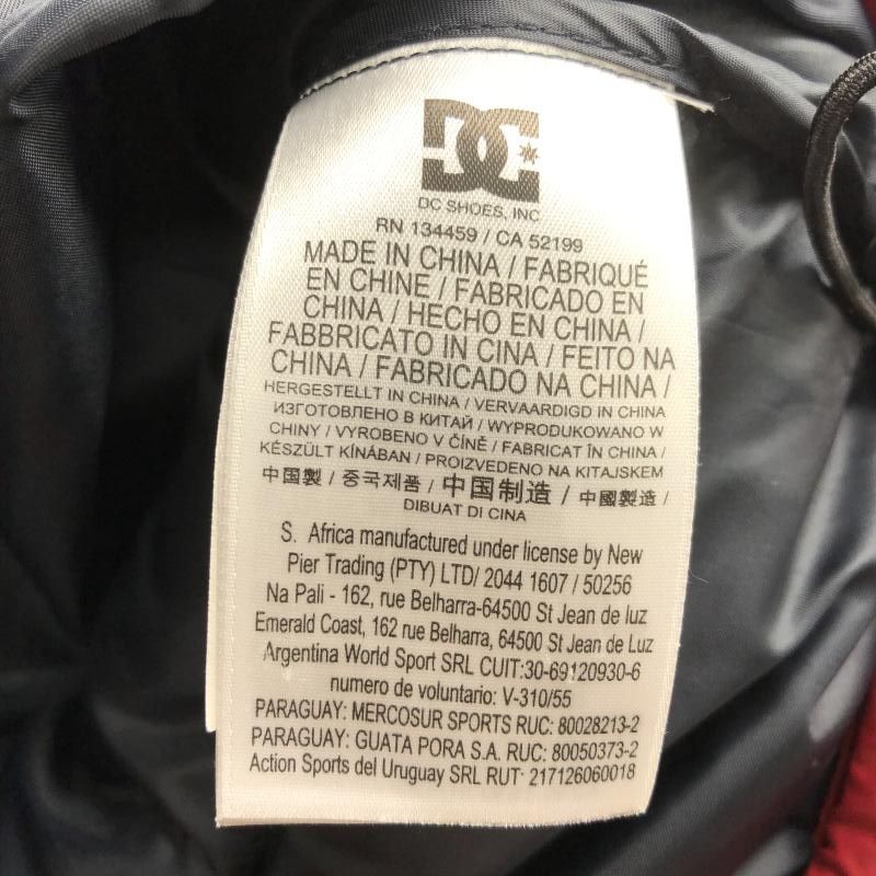 中古】DCSHOES ダウンジャケット L レッド ブラック ディーシー