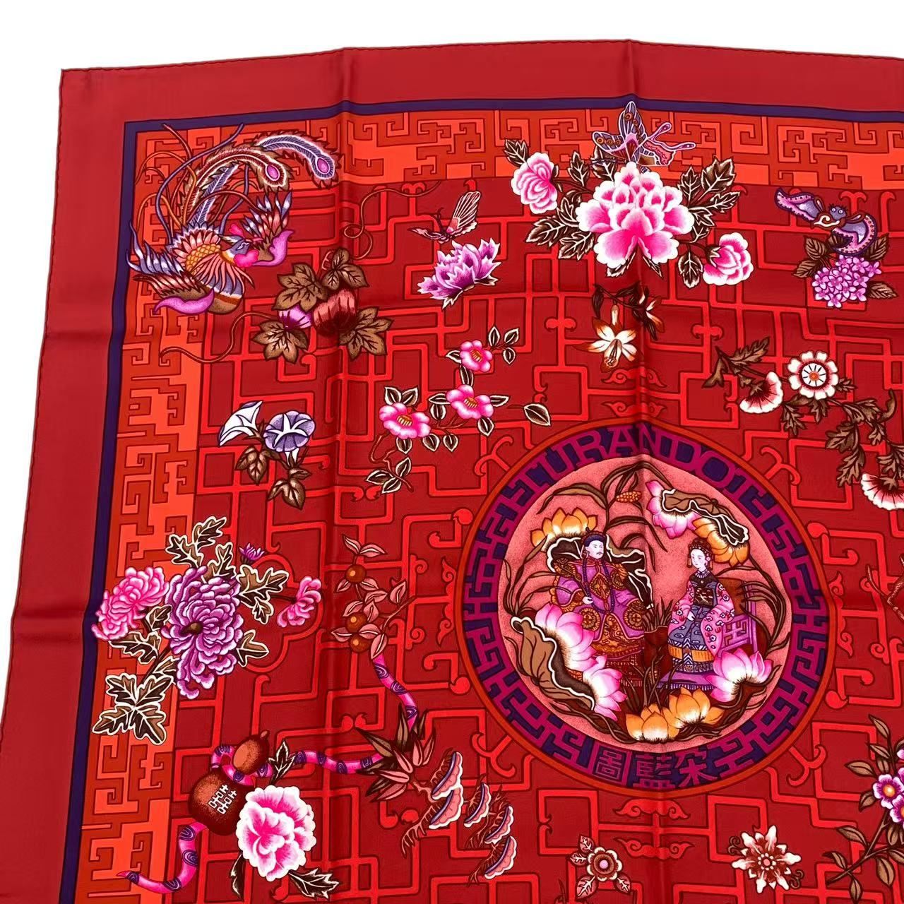 未使用品 HERMES エルメス カレ90 シルク スカーフ TURANDOT