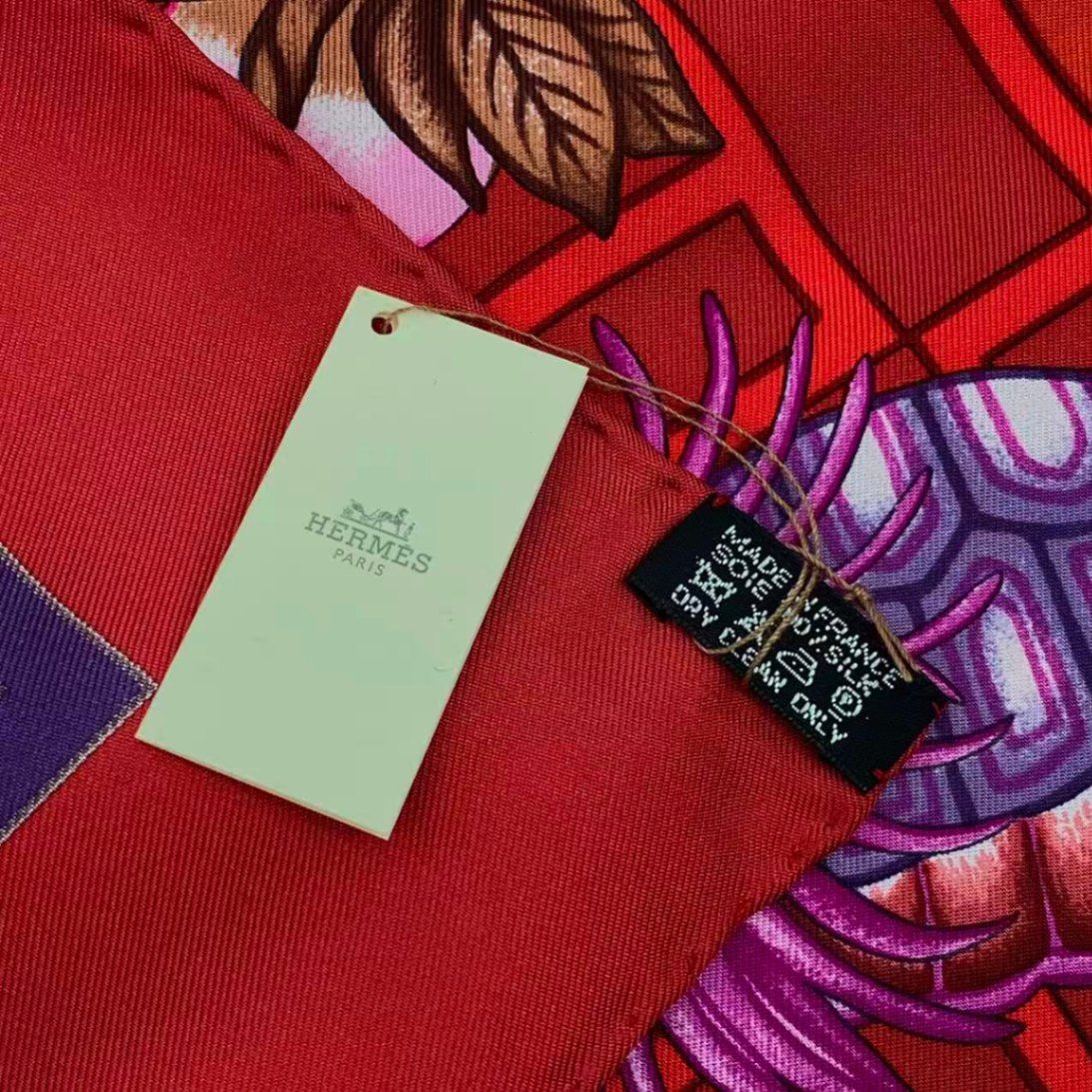 未使用品 HERMES エルメス カレ90 シルク スカーフ TURANDOT