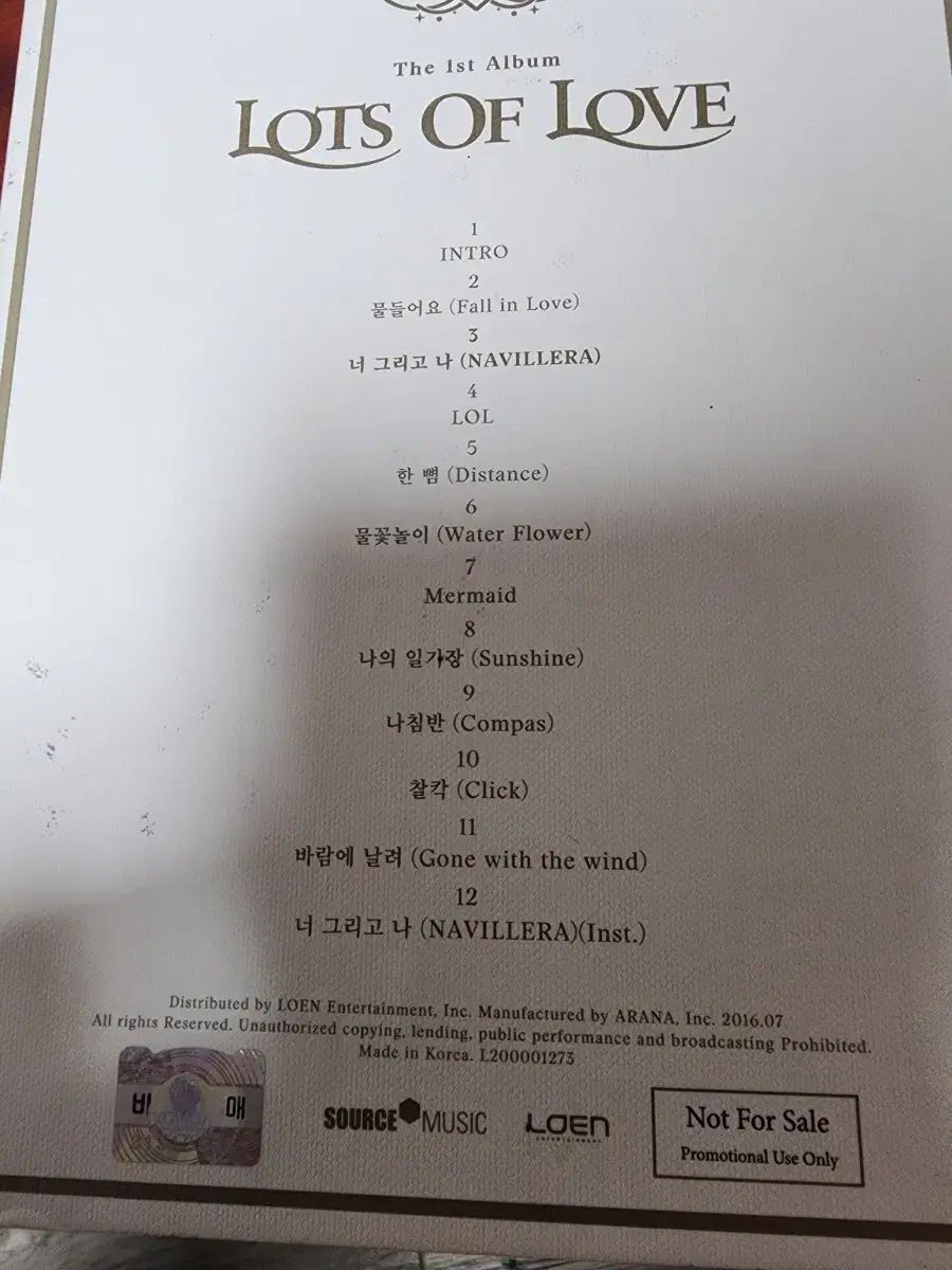 レディース Lots of Love サイン入り アルバム