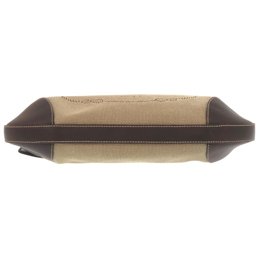 美品 プラダ ロゴ ジャガード キャンバス BR3429 シルバー金具