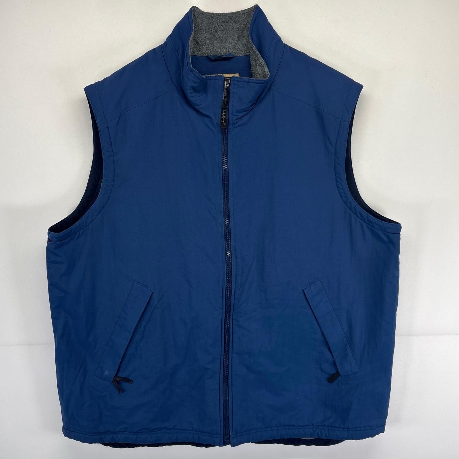 古着 エルエルビーン L.L.Bean ベスト ナイロン フルジップ 大きい 