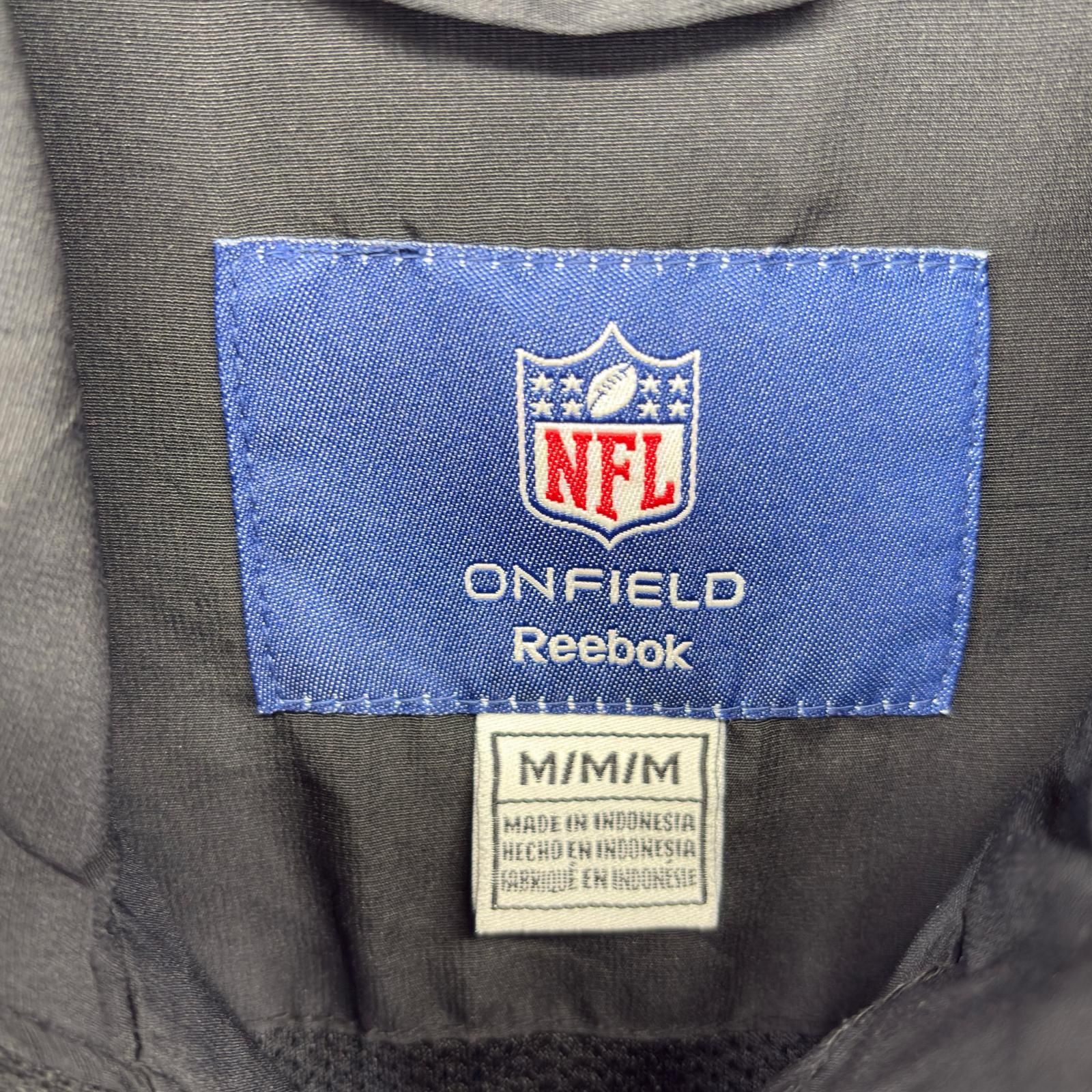 古着 リーボック Reebok ナイロンジャケット プルオーバー NFL ハーフ