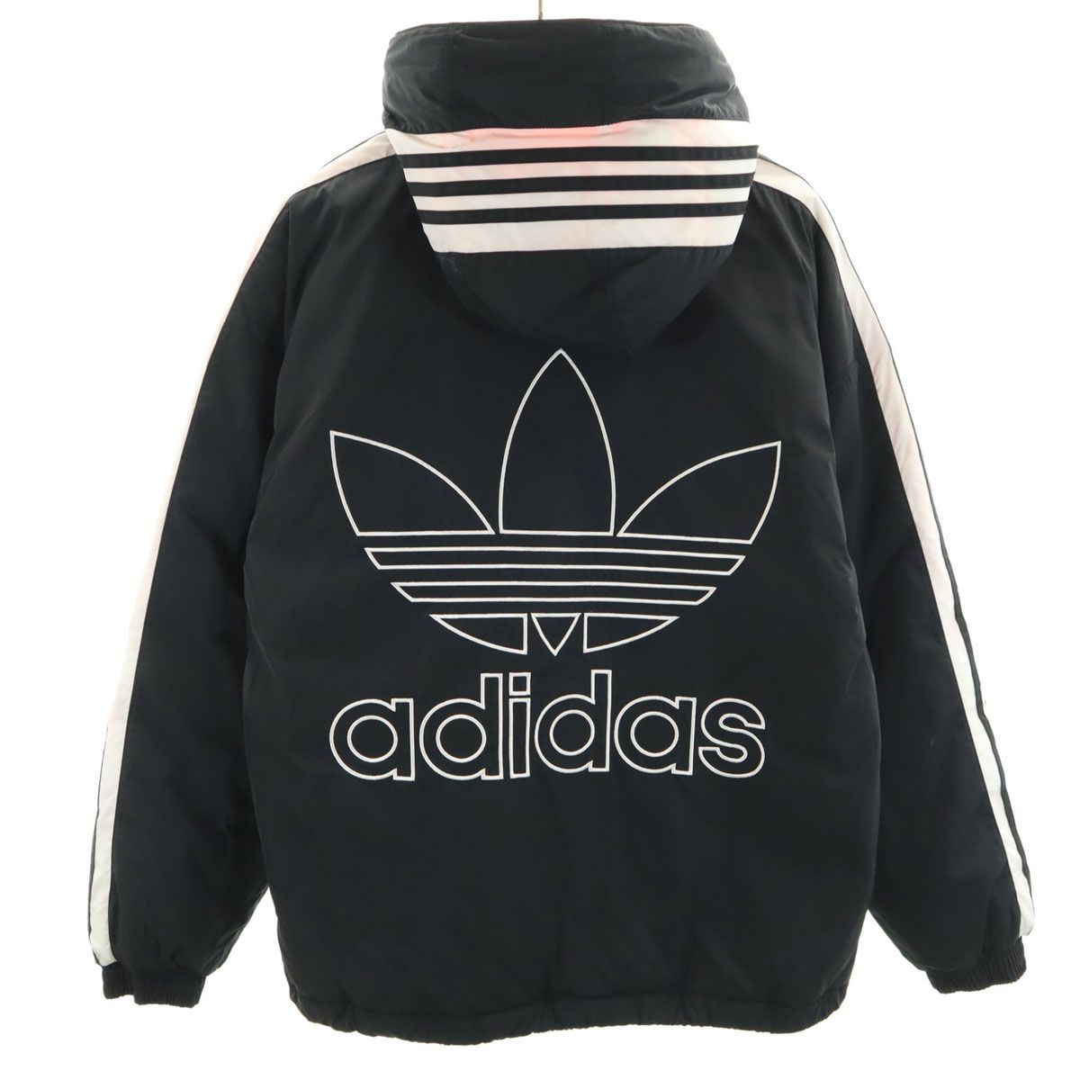 adidas アディダス ビッグトレフォイル フード付き 中綿ジャケット M