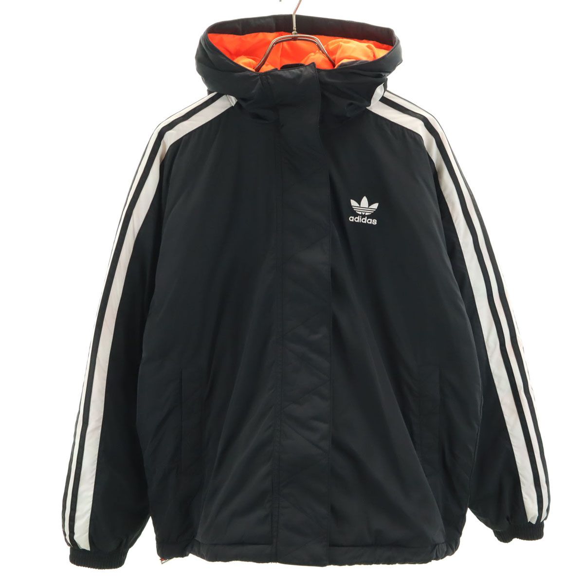 adidas アディダス ビッグトレフォイル フード付き 中綿ジャケット M 