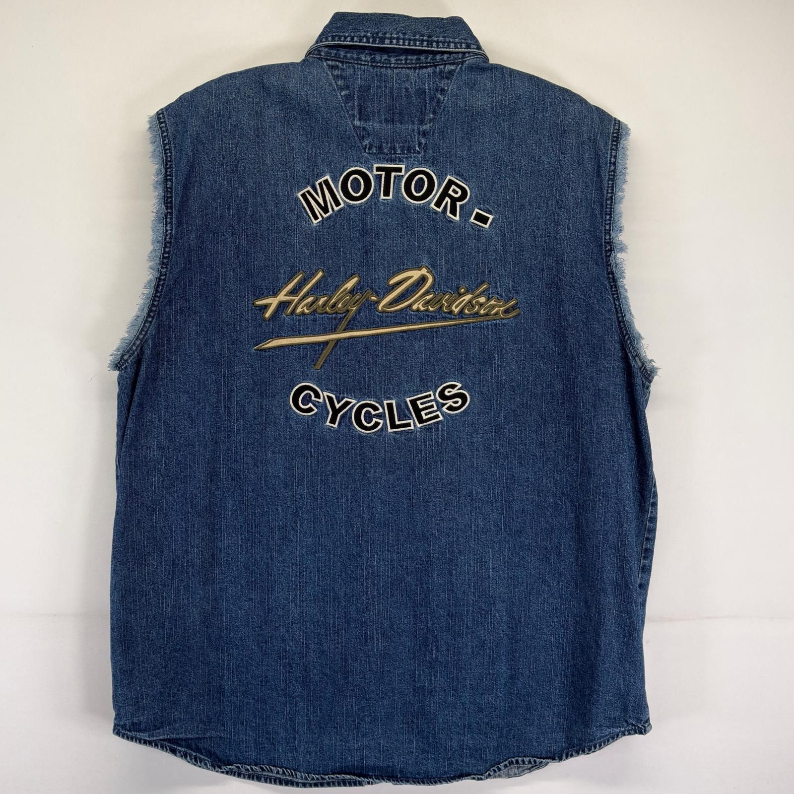 古着 ハーレーダビッドソン HARLEY DAVIDSON ベスト 大きいサイズ