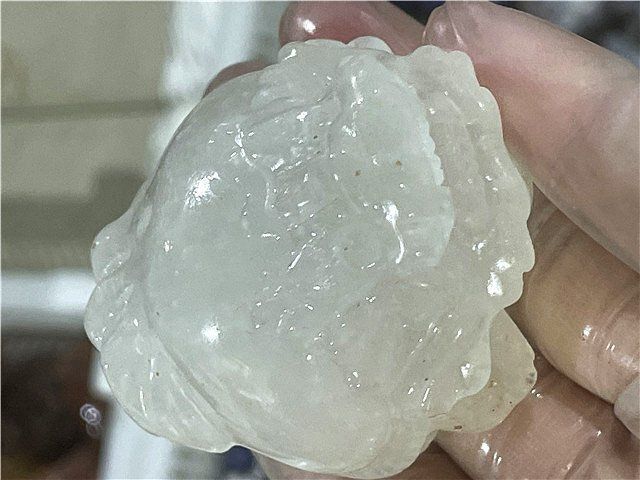 AAA級天然ムーンストーン龍亀B1126 TC 270D