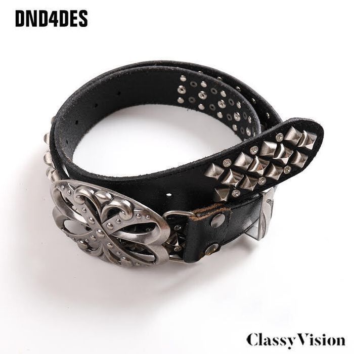 DND4DES スタッズレザーベルト opium y2k DND4DES正規品 y2kベルト