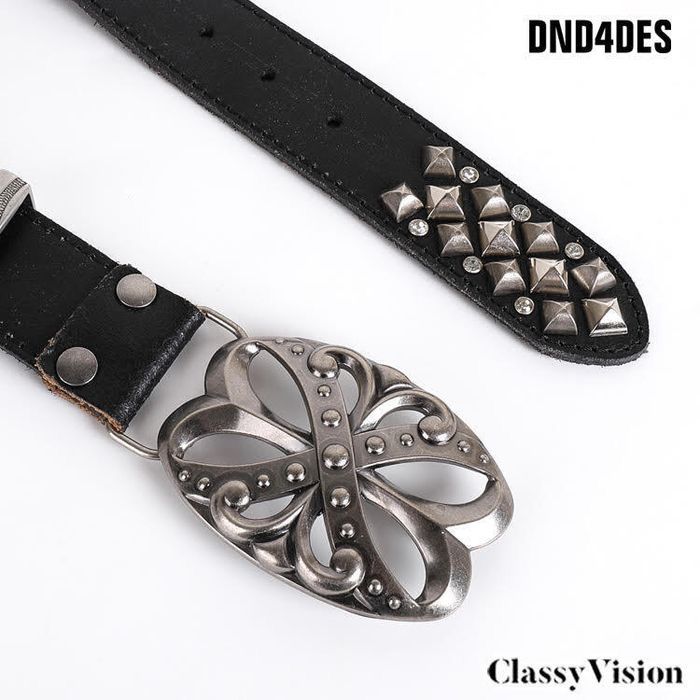 DND4DES スタッズレザーベルト　opium y2k Y2Kファッション】【オピウムファッション】中国新進気鋭ブランド