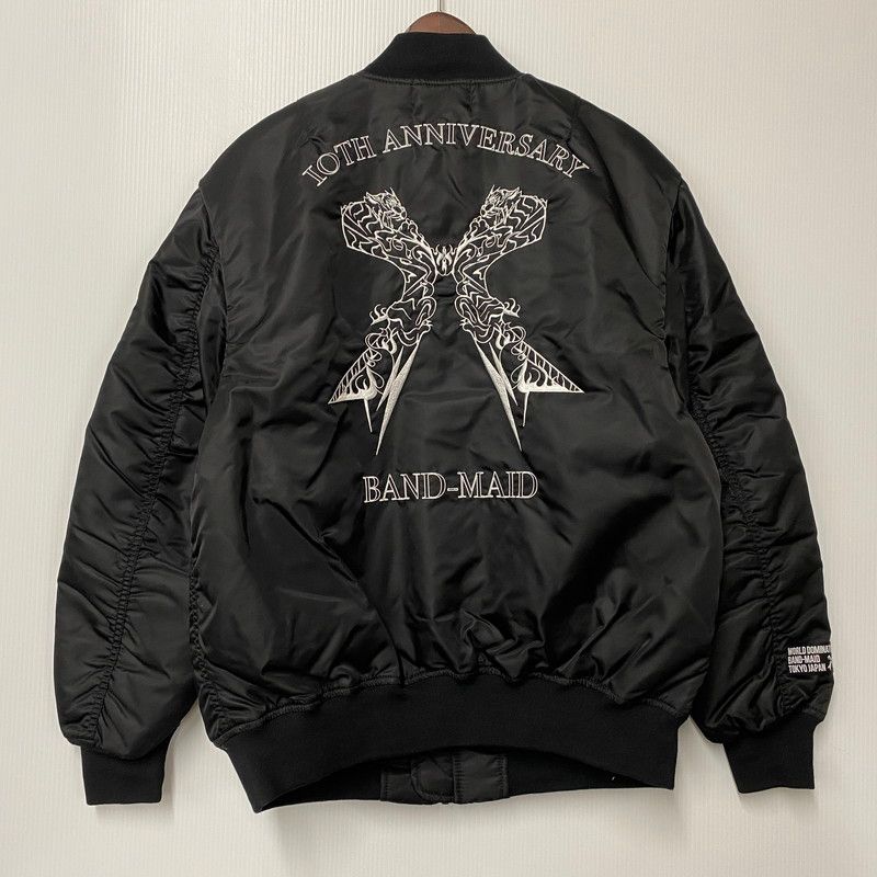 中古品】 BAND-MAID バンドメイド 10TH ANNIVERSARY BACK刺繍 MA-1