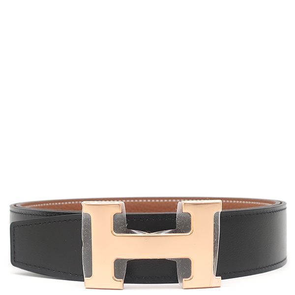 エルメス HERMES ベルト コンスタンスH トゴ ボックスカーフ ブラック