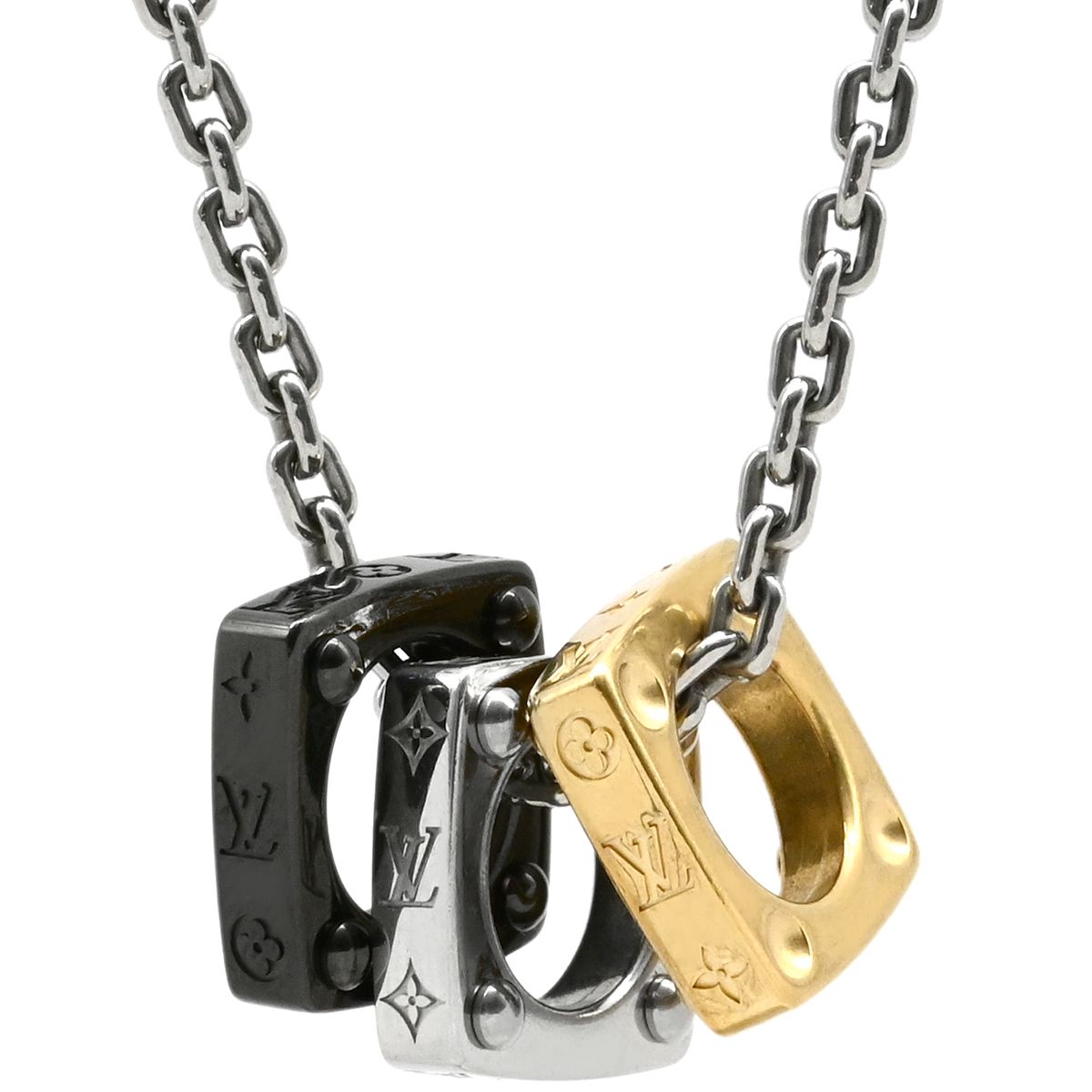 ルイヴィトン LOUIS VUITTON ネックレス ペンダント モノグラム 