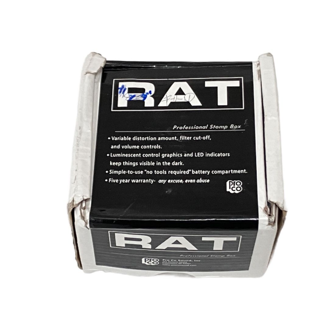 Pro Co RAT ディストーションペダル 本体 箱付き 中古 エフェクター Pro Co RAT2 ディストーション ギター エフェクター ペダル 音響機材