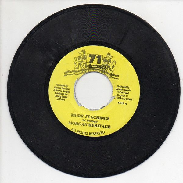 ジャマイカ7” Morgan Heritage More Teachings NONE 71 Records /00080