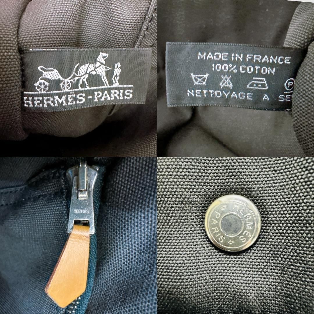 美品 エルメス HERMESフールトゥGMトートバッグ貴重サイズ大容量 黒