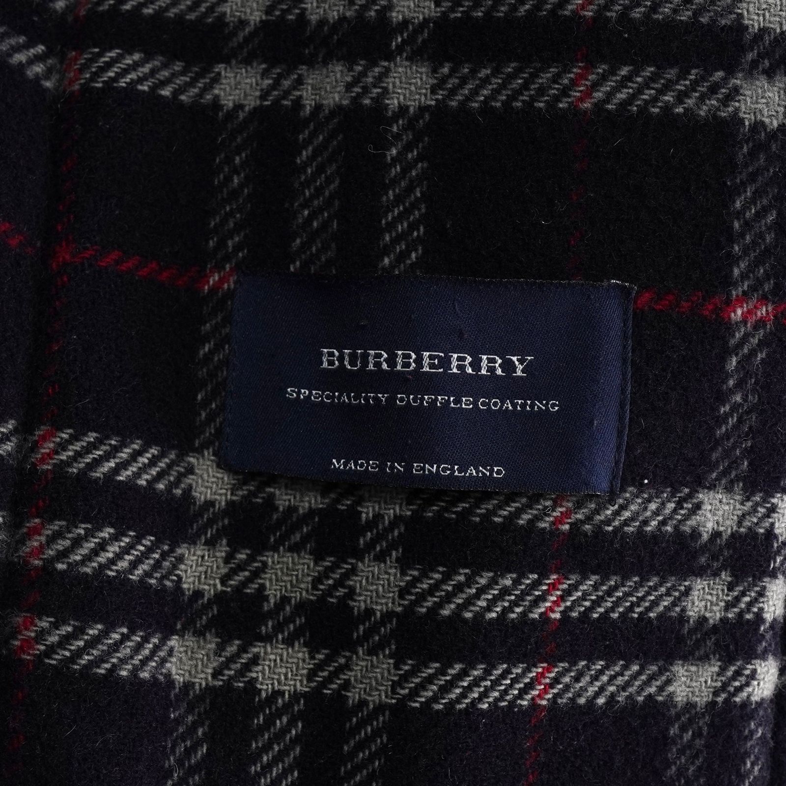 バーバリー ノバチェック裏地 ダッフルコート ネイビー - メルカリ