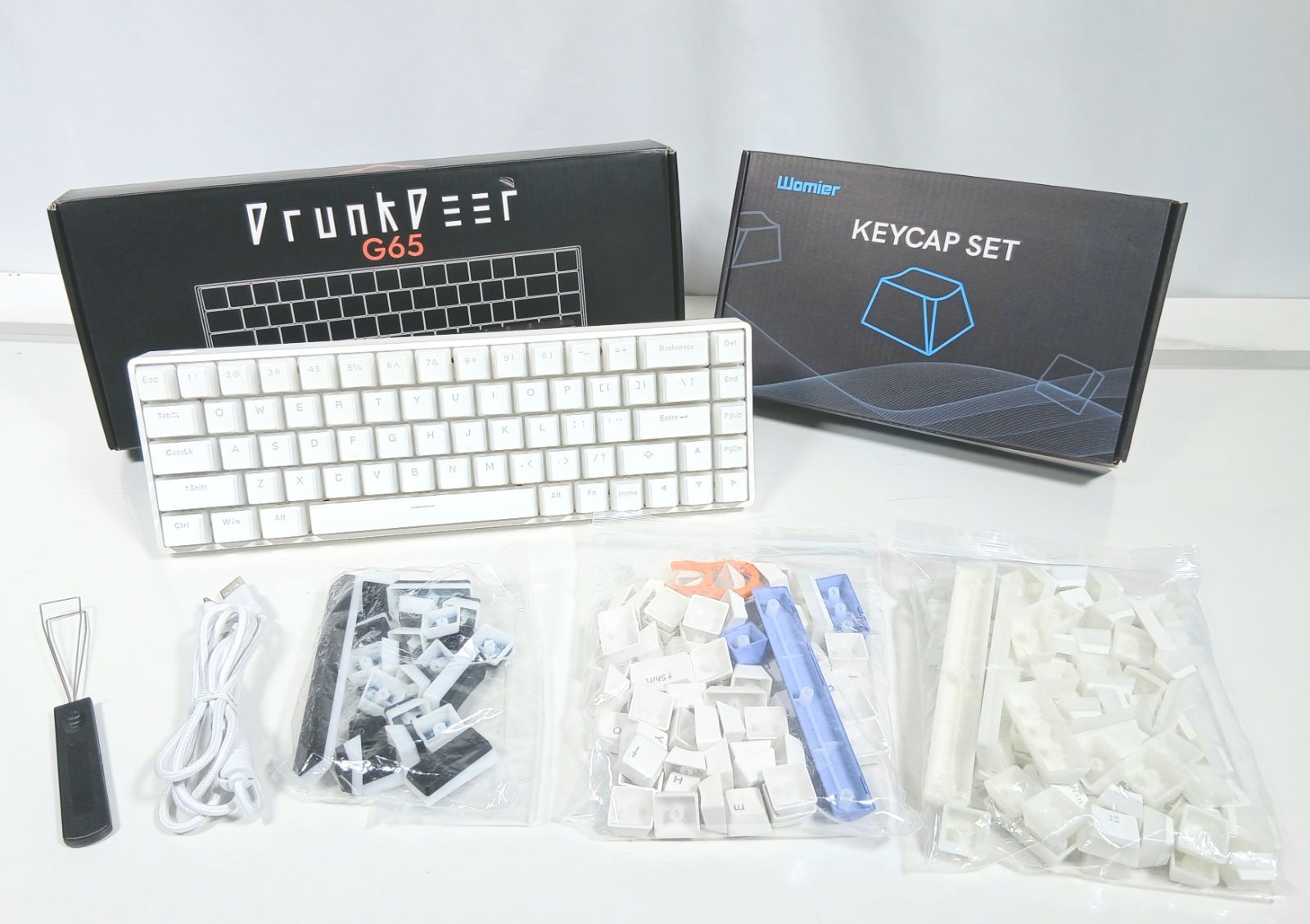 DrunkDeer G65ゲーミングキーボード + Womier キーキャップセット