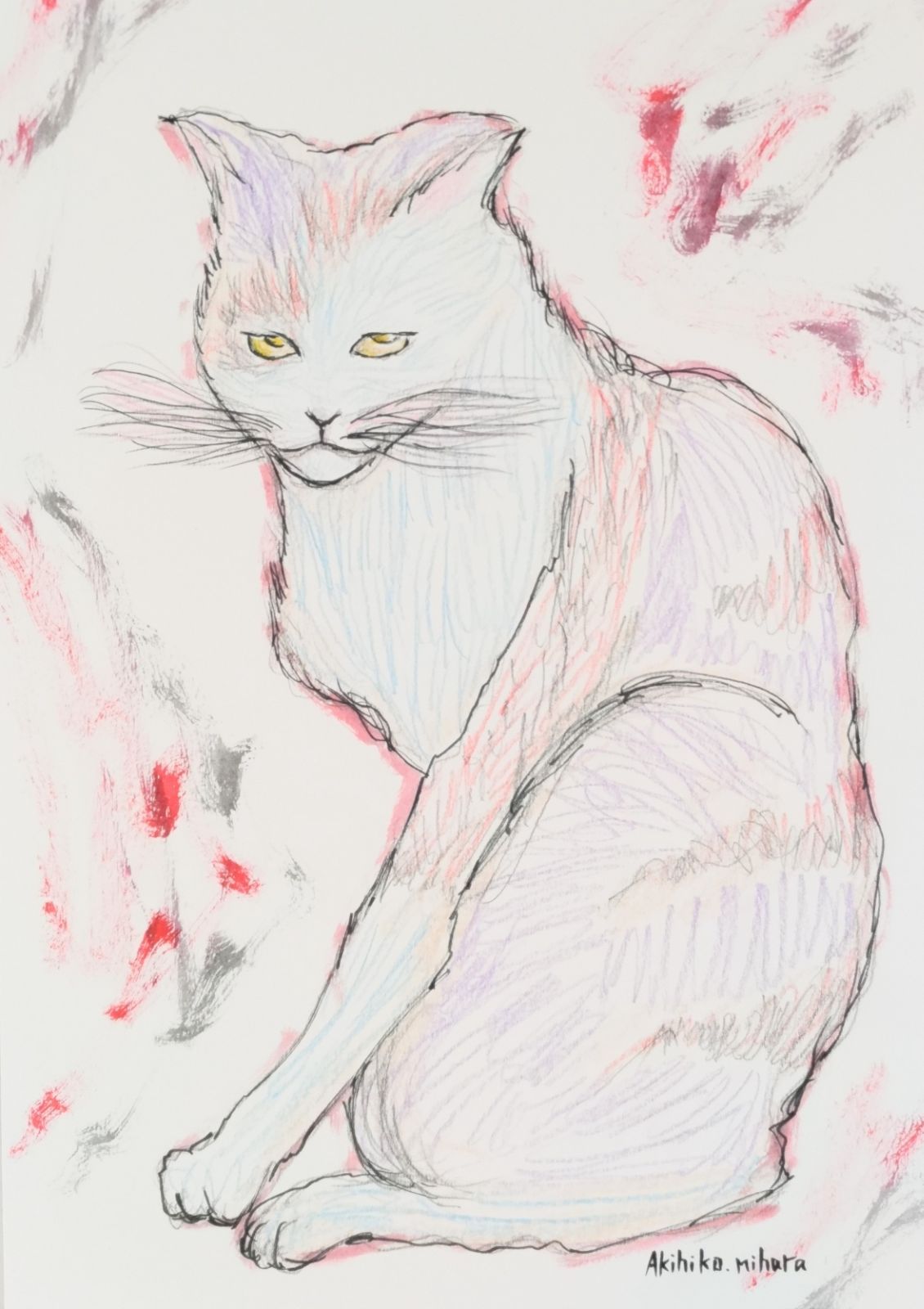 三原彰彦 サロン・ドトーヌ入選作家 [cat]ドローイング 原画 鉛筆画
