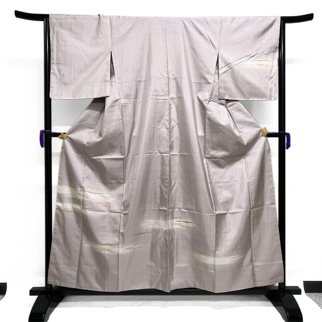 大島紬 付け下げ ぼかし染め 金彩 霞 着物 013b d ms - メルカリ