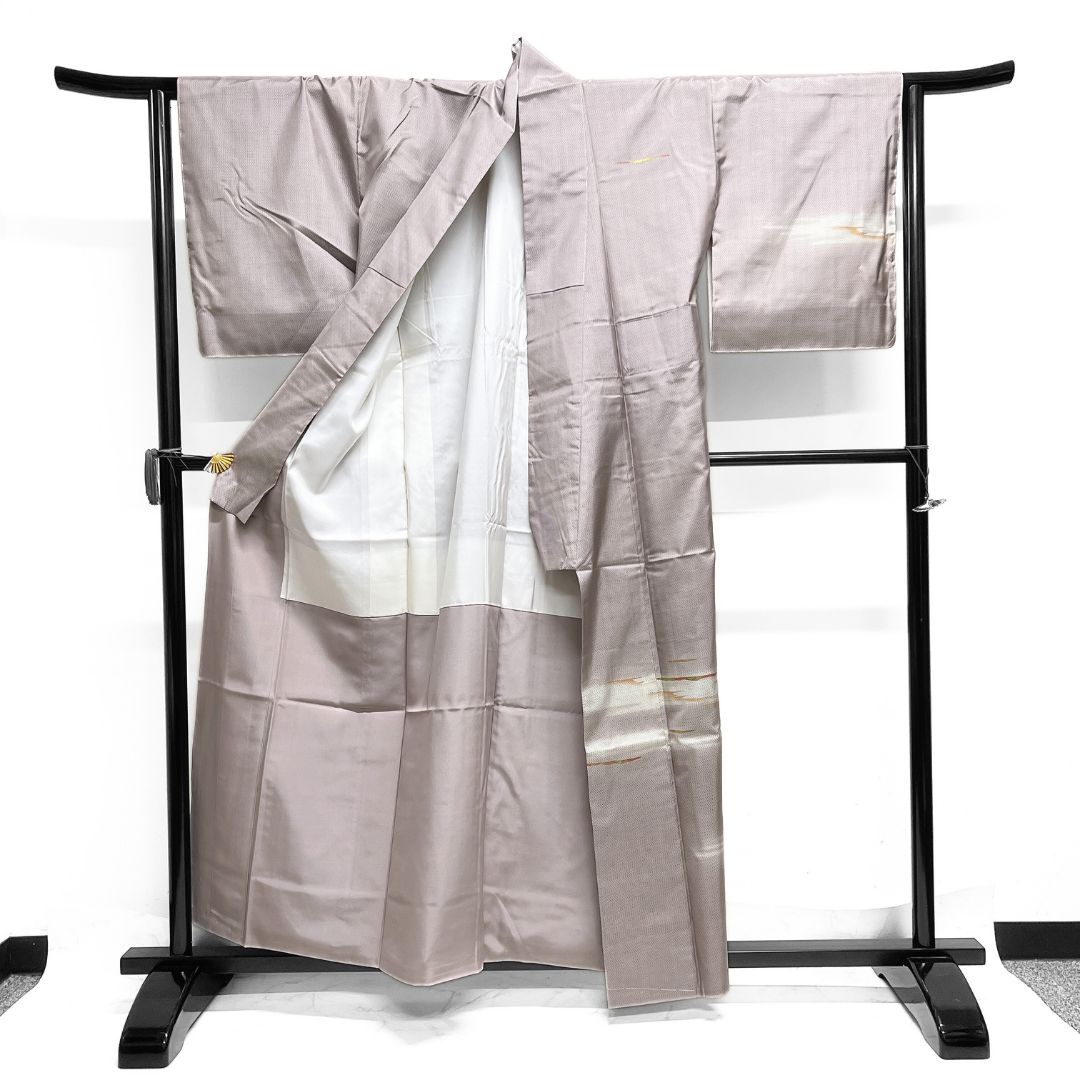 大島紬 付け下げ ぼかし染め 金彩 霞 着物 013b d ms - メルカリ