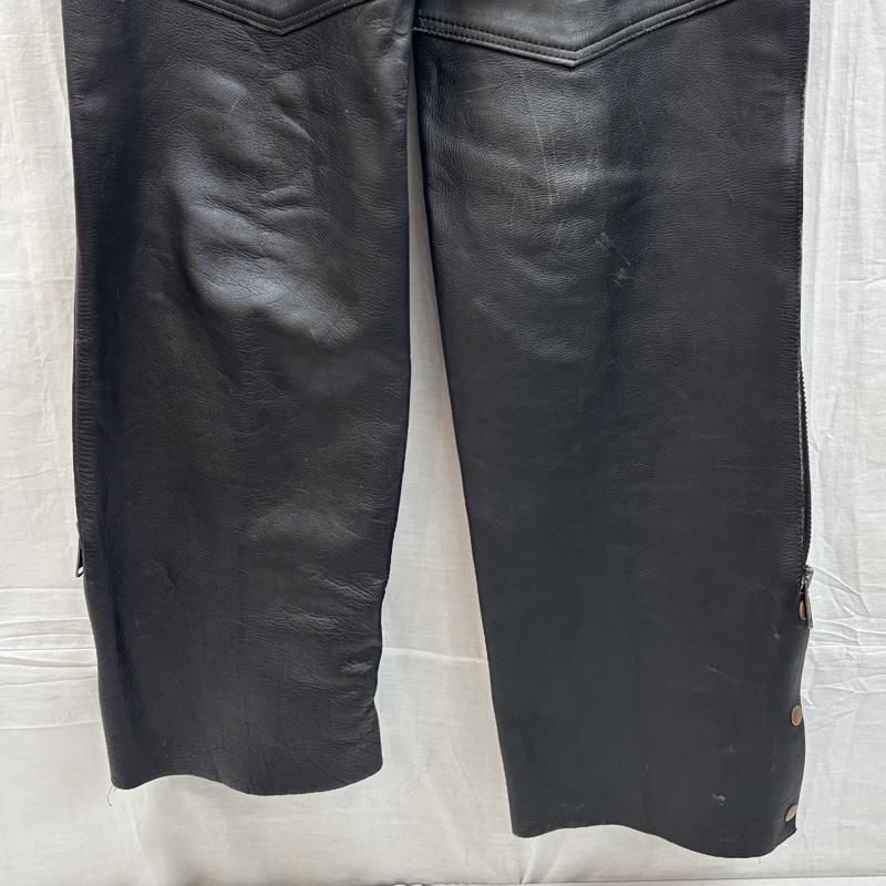 EASY RIDERS イージーライダース ブラック レザー チャップス XL 並行