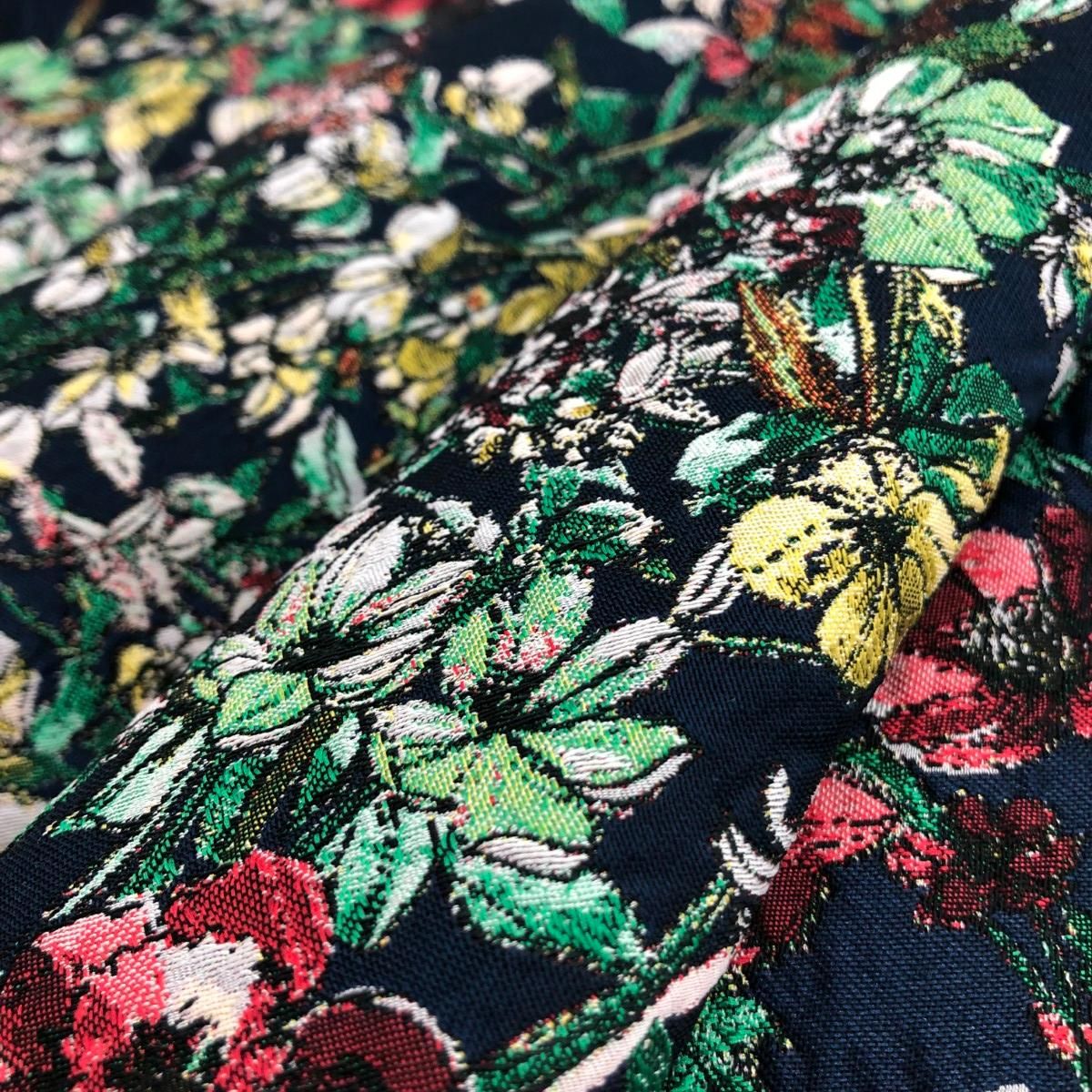 sov ソブ フラワープリントジャガードスカート サイズ:38 花柄 フレア  