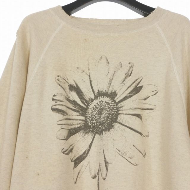 セントマイケル SAINTMICHAEL 23AW CRW N SWT DAISY ダメージ加工