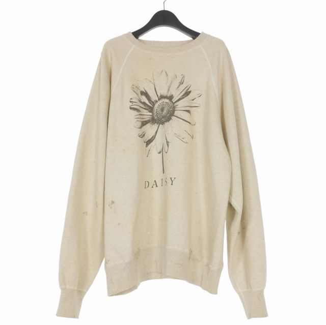 セントマイケル　SAINTMICHAEL スウェット　DAISY トレーナー セントマイケル SAINTMICHAEL 23AW CRW N SWT DAISY ダメージ加工