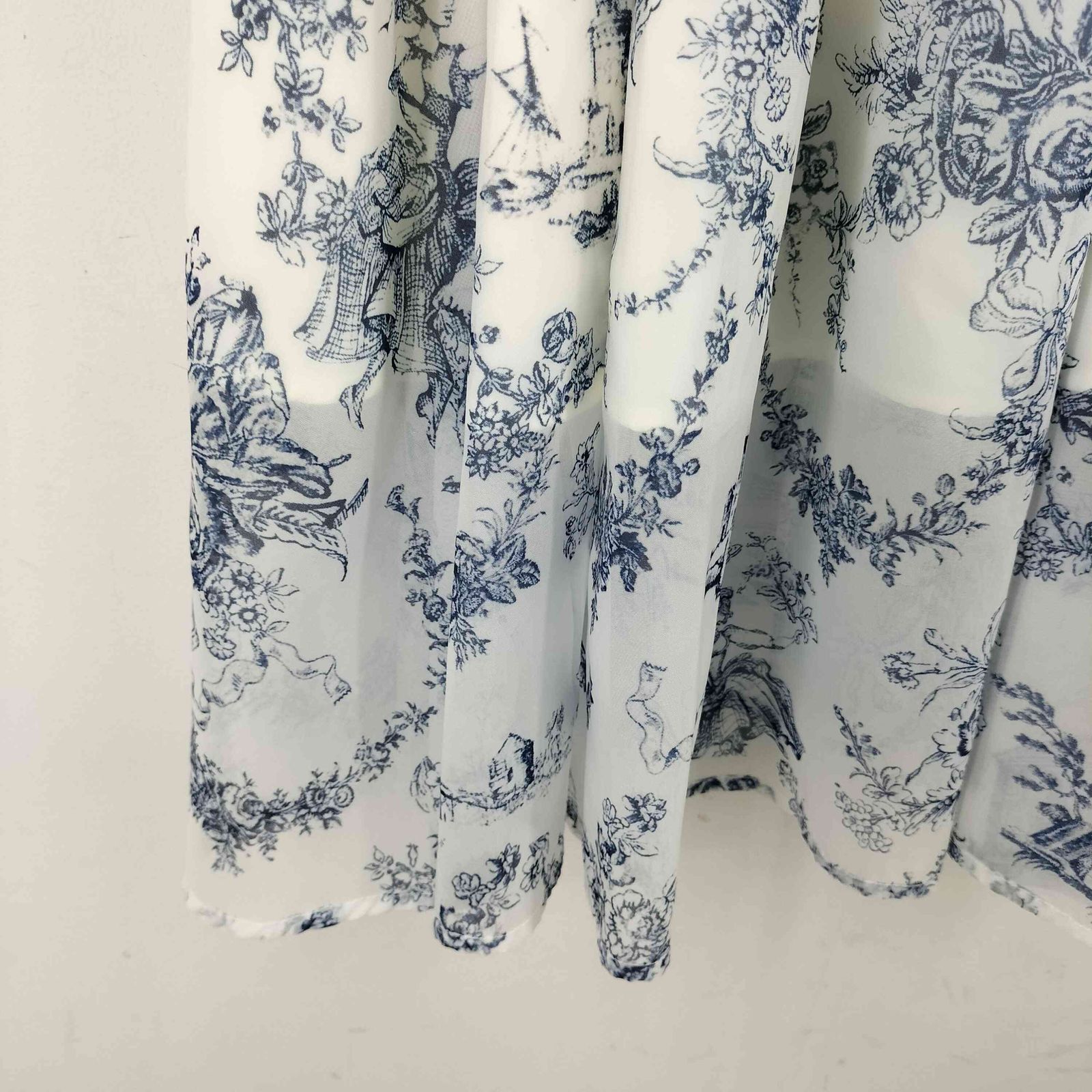 ユーズドフルギ USED古着 25SS Riu Twist ribbon Toile de Jouy dress