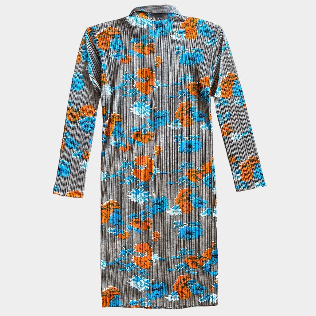 プリーツプリーズ ワンピース イッセミヤケ 牡丹 花柄 issey miyake イッセイミヤケ pleats please プリーツプリーズ 90s