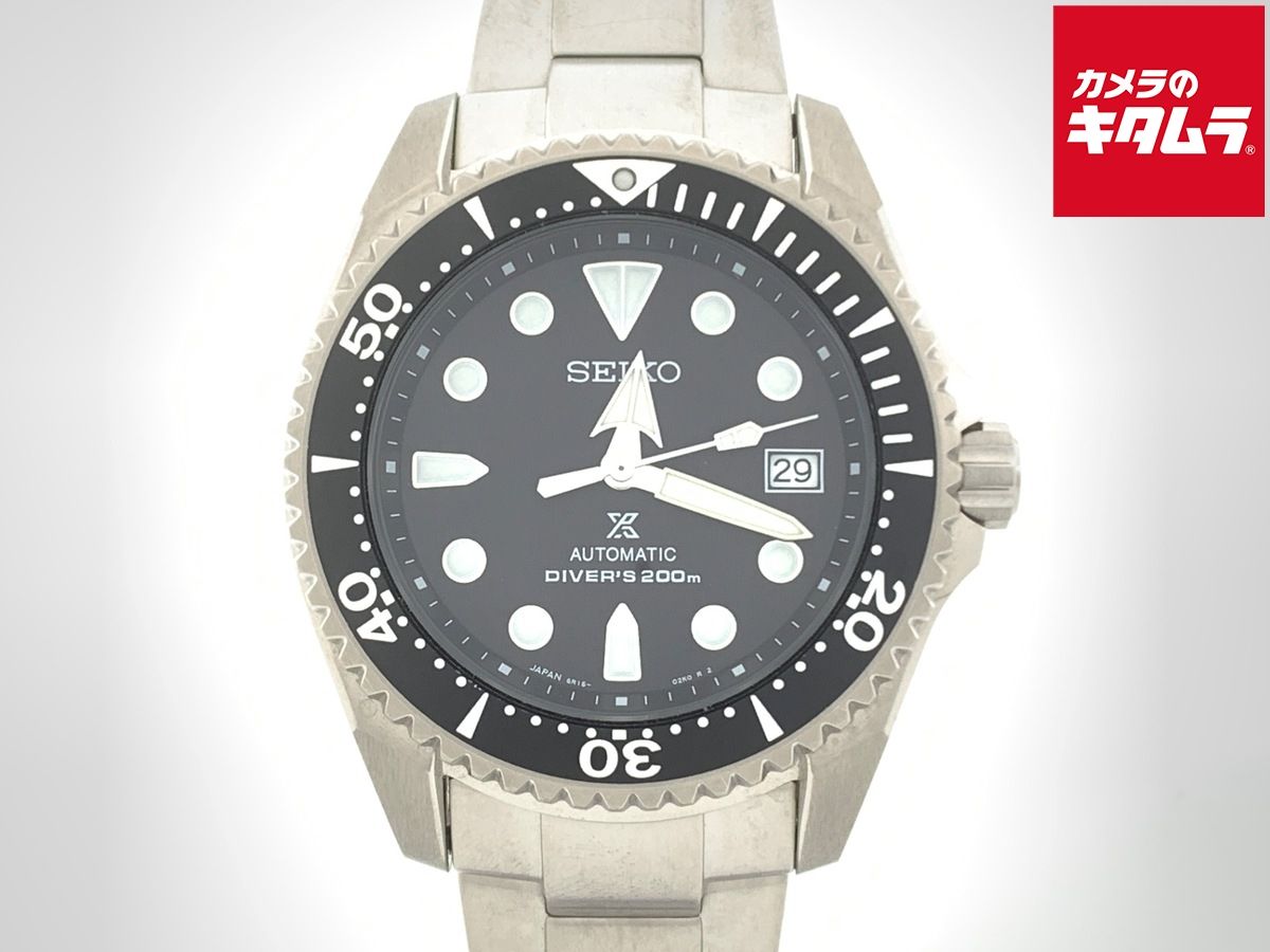 並品 セイコー プロスペックス ブラック SBDC007 6R15 01D0 チタン