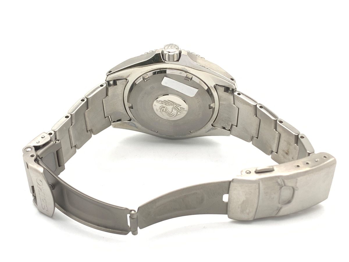  並品 セイコー プロスペックス ブラック SBDC007 6R15 01D0 チタン ベーシック服 自動巻き時計 腕時計(アナログ)